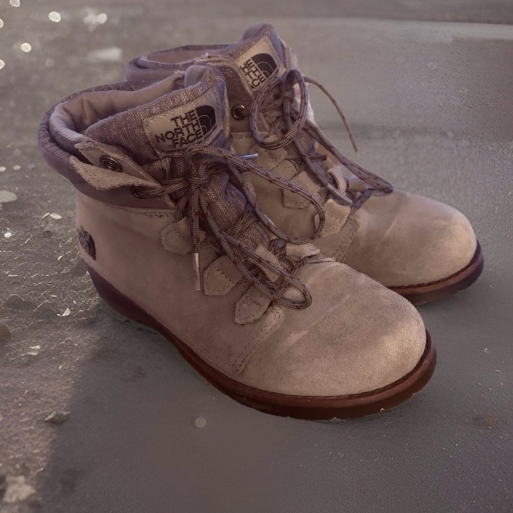 The North Face Ballard Roll Down Grey Suede HydroSeal Heat Seeker Boots Wmns 7.5 - Picture 3 of 13